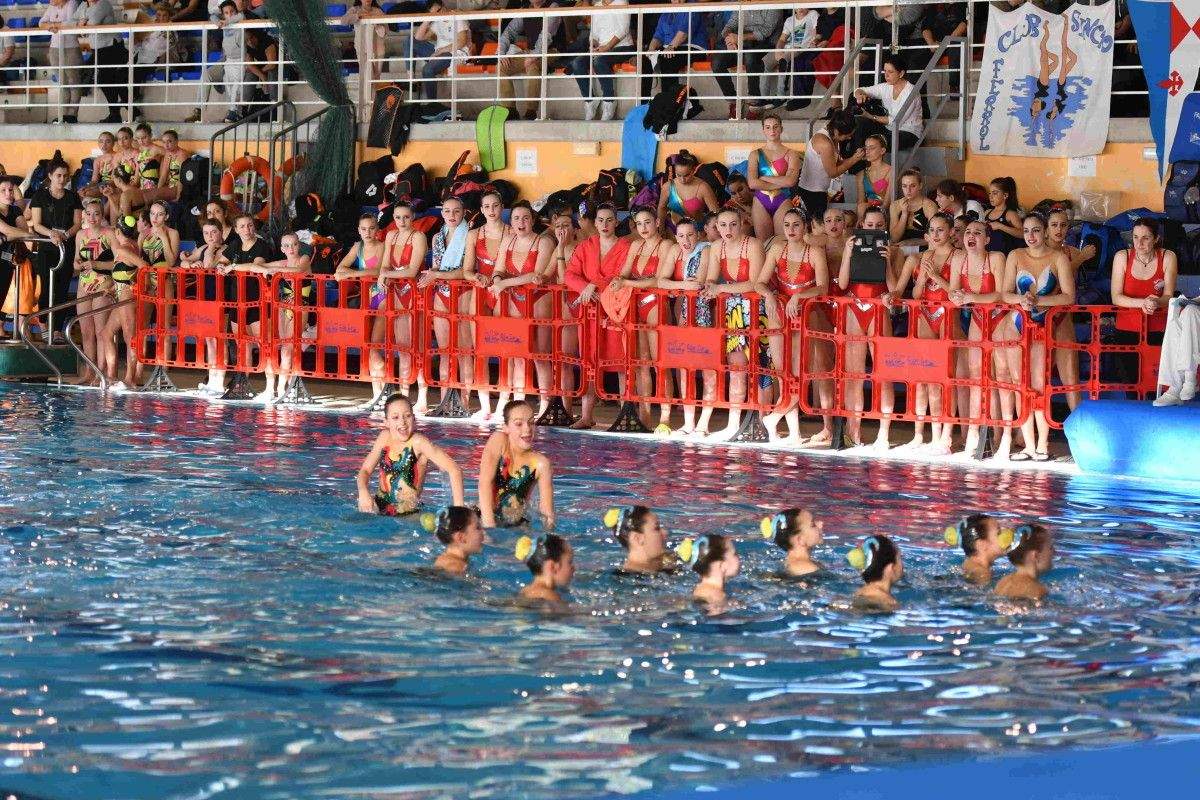 Campeonato gallego de invierno de natación artística en Pontemuíños
