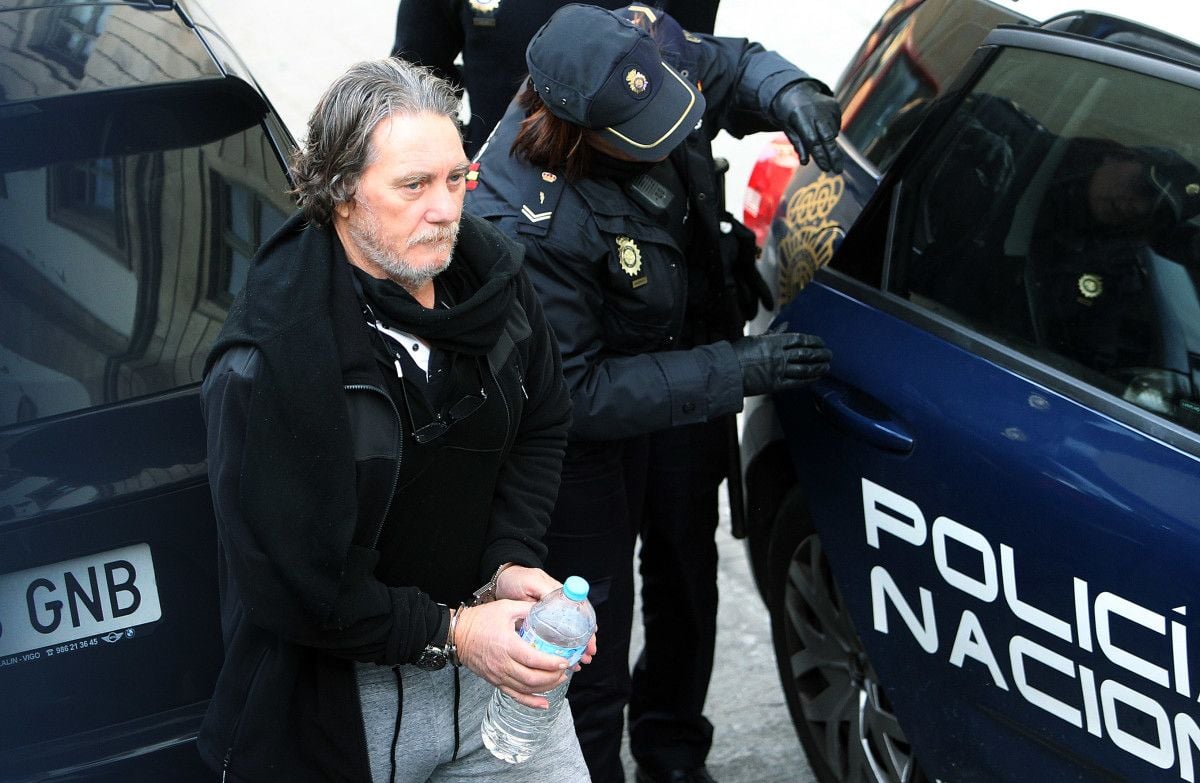 Sito Miñanco, a su llegada a la Audiencia de Pontevedra