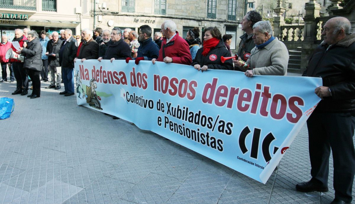 Os pensionistas reclaman un sistema público de pensións