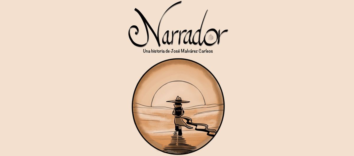 Portada de 'Narrador', unha historia de José Malvárez Carleos
