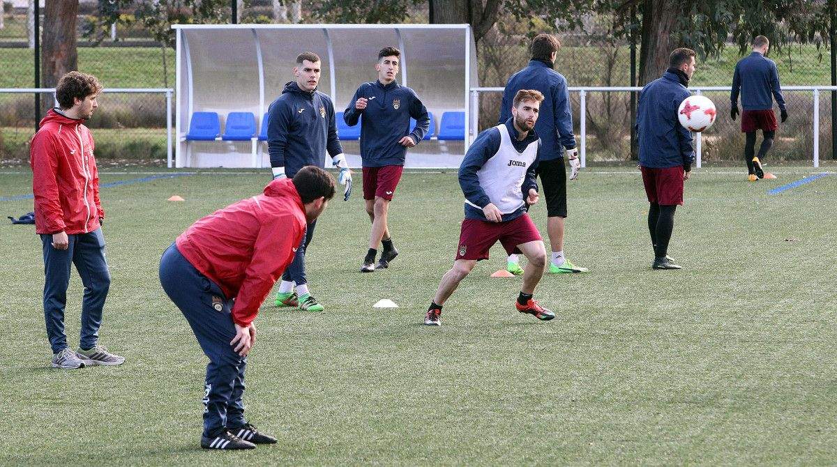 Adestramento do Pontevedra na Xunqueira