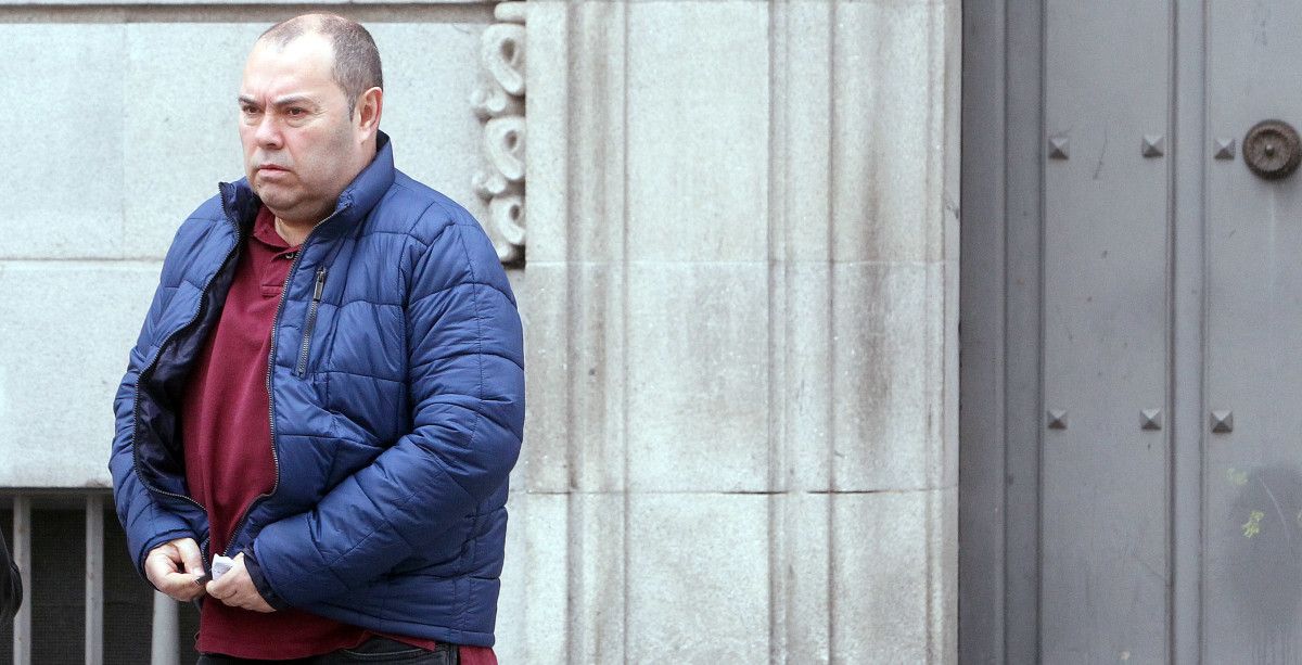 Ángel Martínez Pérez, conocido como 'Lito', a la salida de la Audiencia