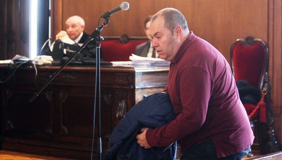 Ángel Martínez Pérez, conocido como 'Lito', en el banquillo de los acusados de la Audiencia