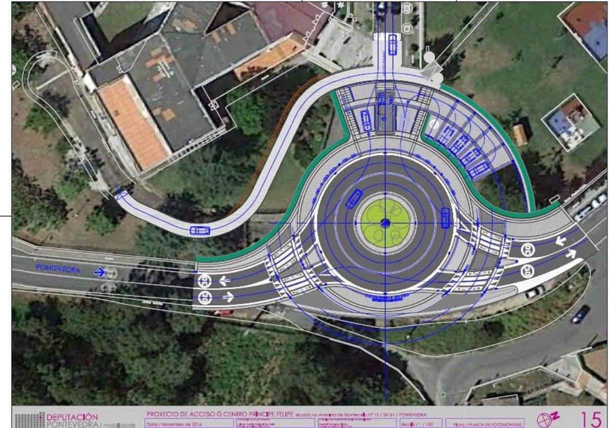 A Deputación adxudica a obra da glorieta e a mellora do acceso a Píncipe Felipe a Construcciones EC Casas