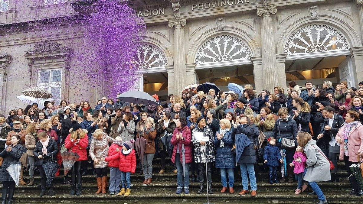 Concentración en la Deputación por el 8 de marzo