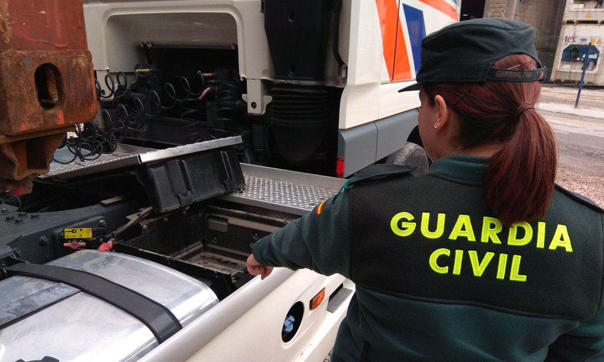 Uno de los camiones afectados por los robos en la comarca
