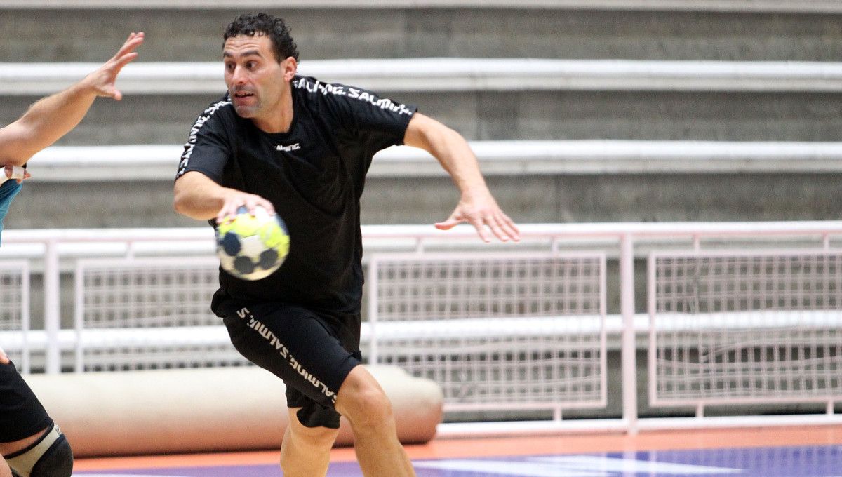 Dani Hernández, nun adestramento do Teucro