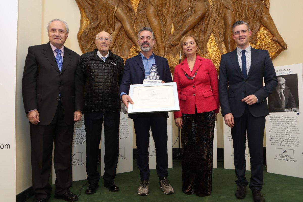 Pepe Solla recibe en Madrid el premio Gallego del Año 