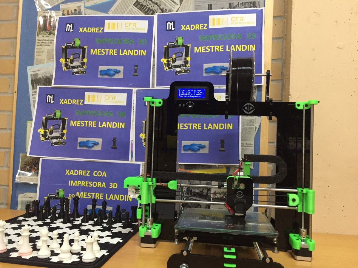 Impresora 3D no IES Mestre Landín