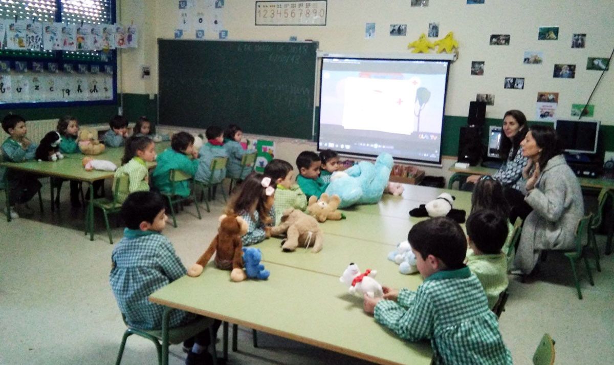Taller de primeiros auxilios no colexio de Marcón