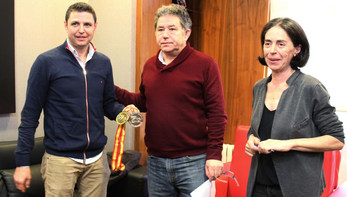 El alcalde de Pontevedra recibe al Campeón de Apnea de España