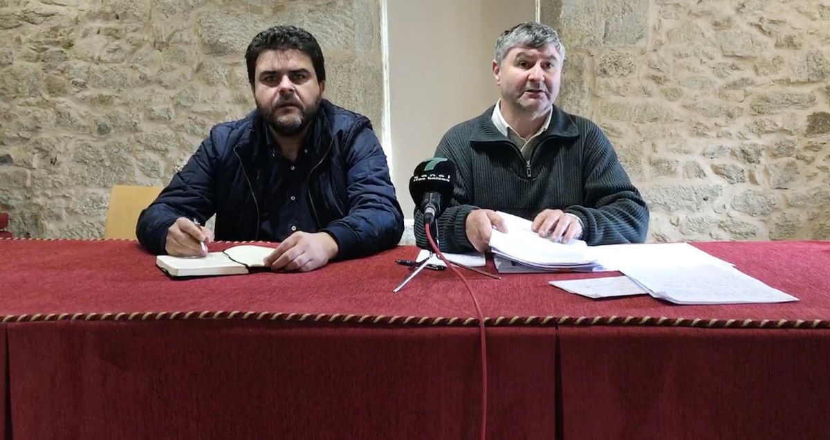 Los concejales de Urbanismo y Facenda, Gregorio Agís y Xulio Barreiro