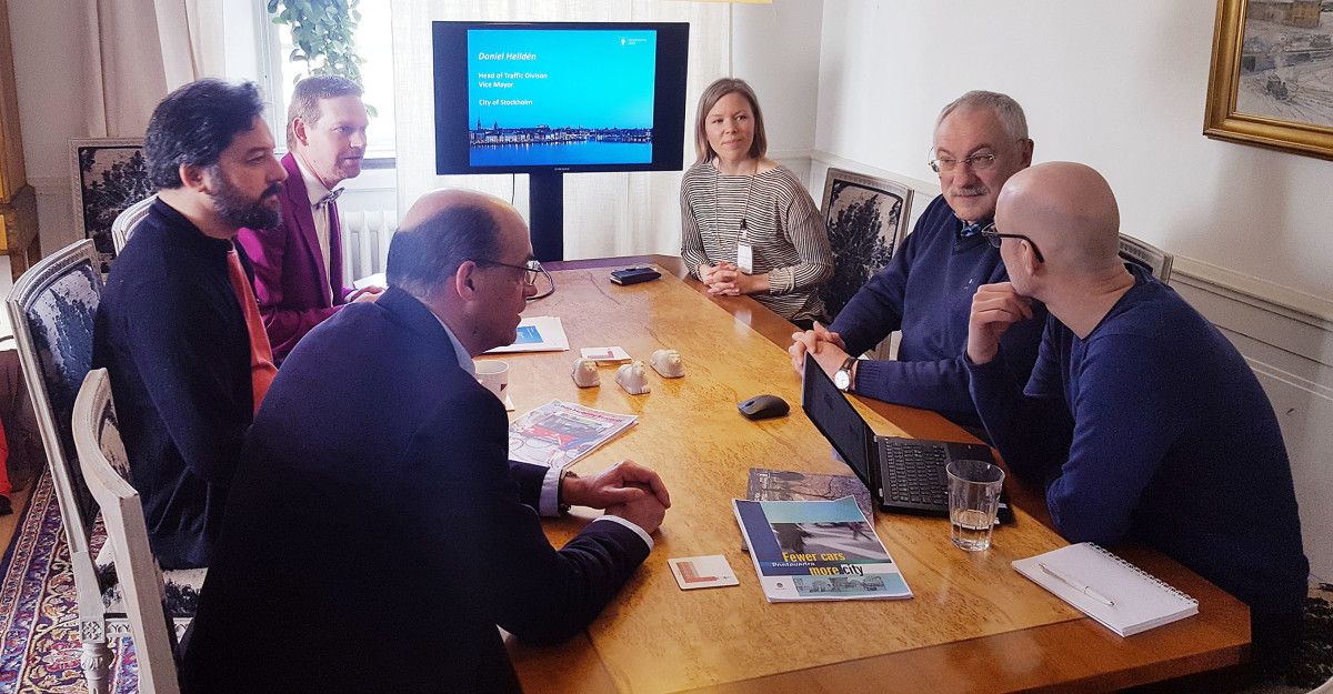La delegación pontevedresa conoció el trabajo que la capital sueca está haciendo en movilidad