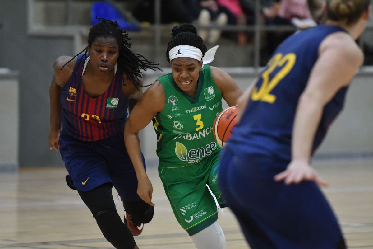 Chantel Charles, no partido entre Arxil e Barça CBS no CGTD