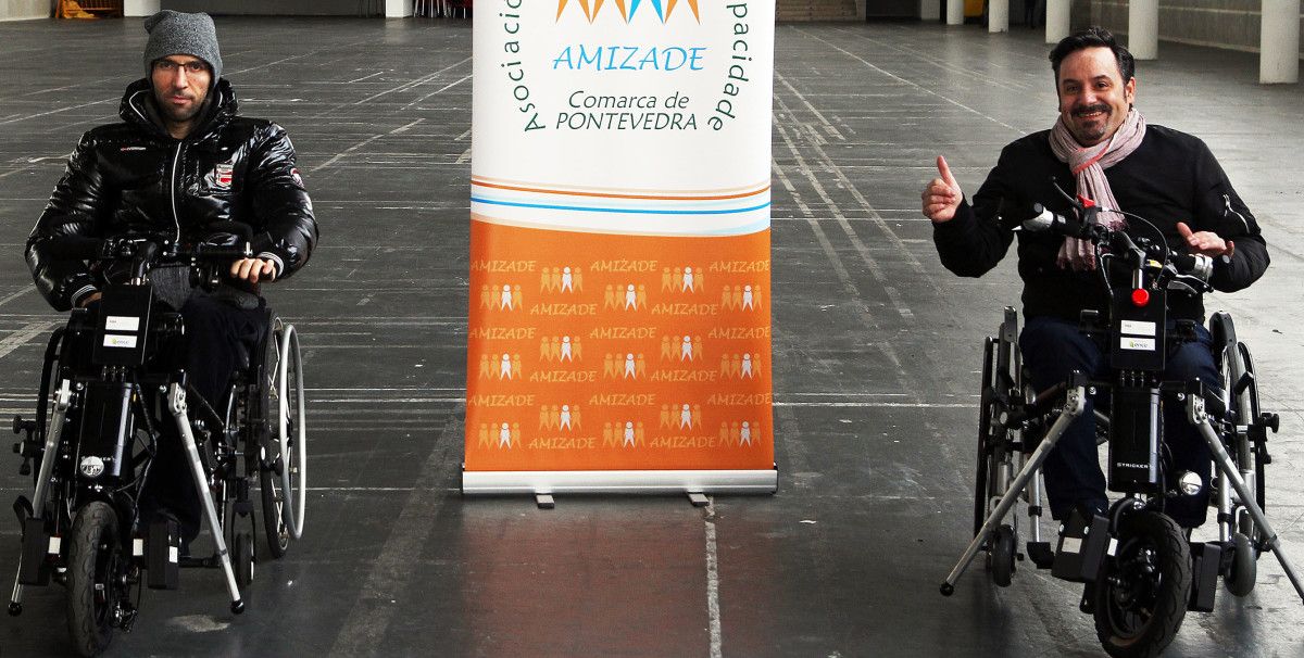 Integrantes de Amizade coa mellora para as cadeiras de rodas