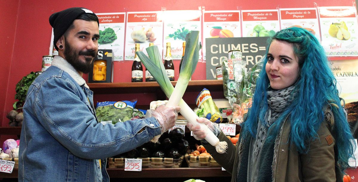 Alberto González e Naiara Castillo, veganos en Pontevedra Alberto González e Naiara Castillo, veganos en Pontevedra