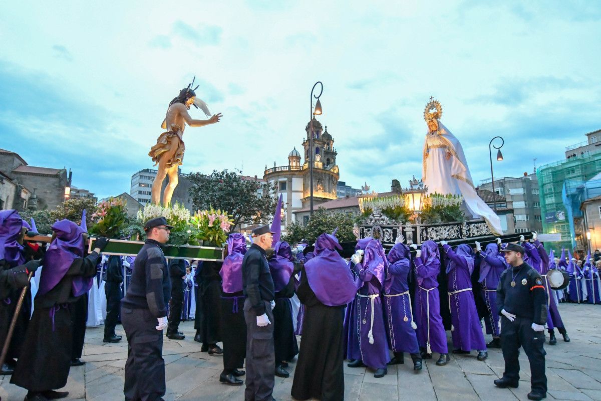Procesión del Encuentro en el Domingo de Pascua 2018