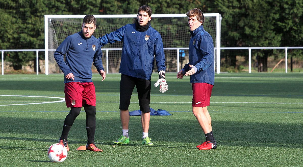 Entrenamiento del Pontevedra en A Xunqueira