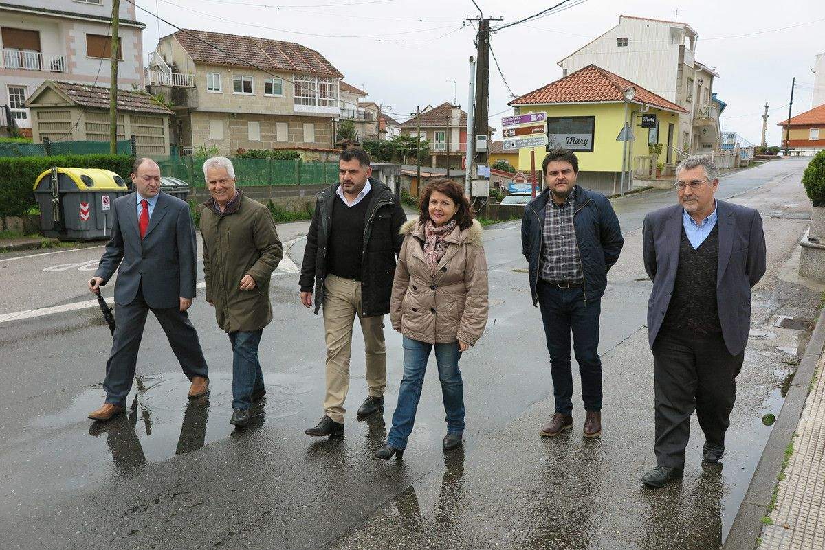 Visita a las carreteras de Campelo que serán reformadas