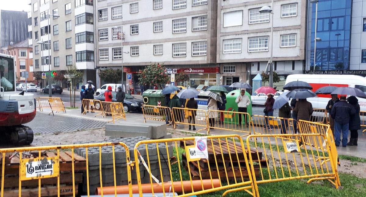 Protestas ante os composteiros de Eduardo Pondal e Ponte Boleira