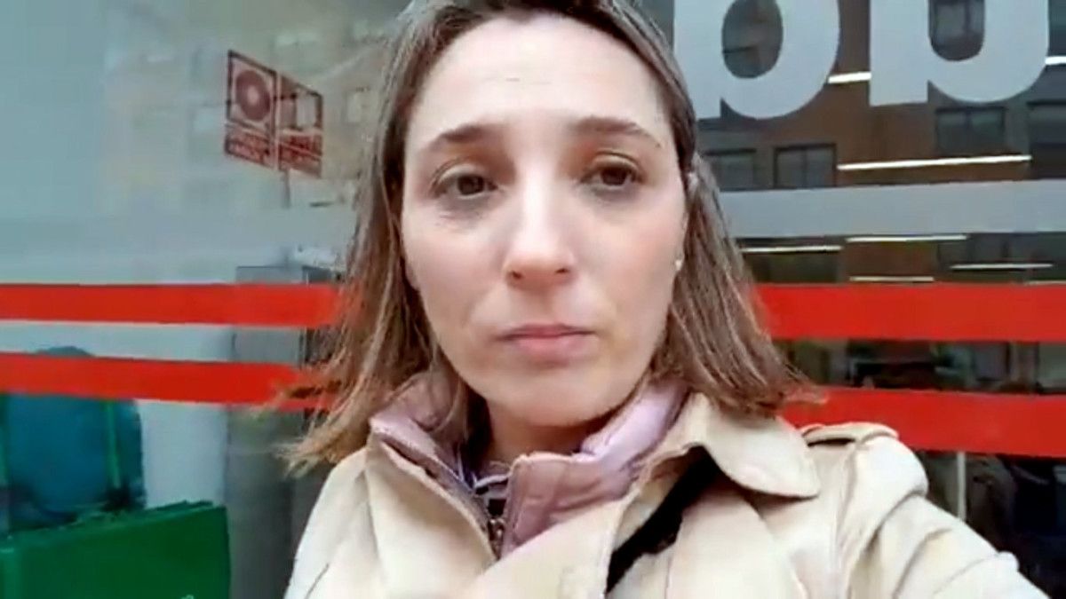 Judit Meiriño, madre del bebé que no es atendido en el Centro de Salud de A Parda