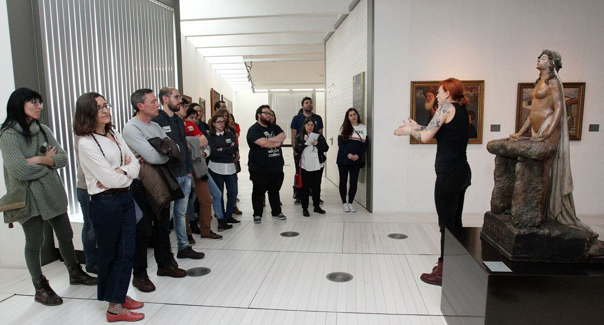 Visita cruzada no Sexto Edificio do Museo con Sés e Xurxo Souto