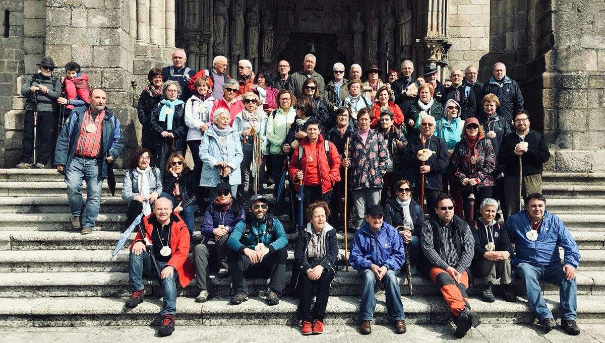 Peregrinación de Tui a Santiago de Amigos do Camiño Portugués 2018
