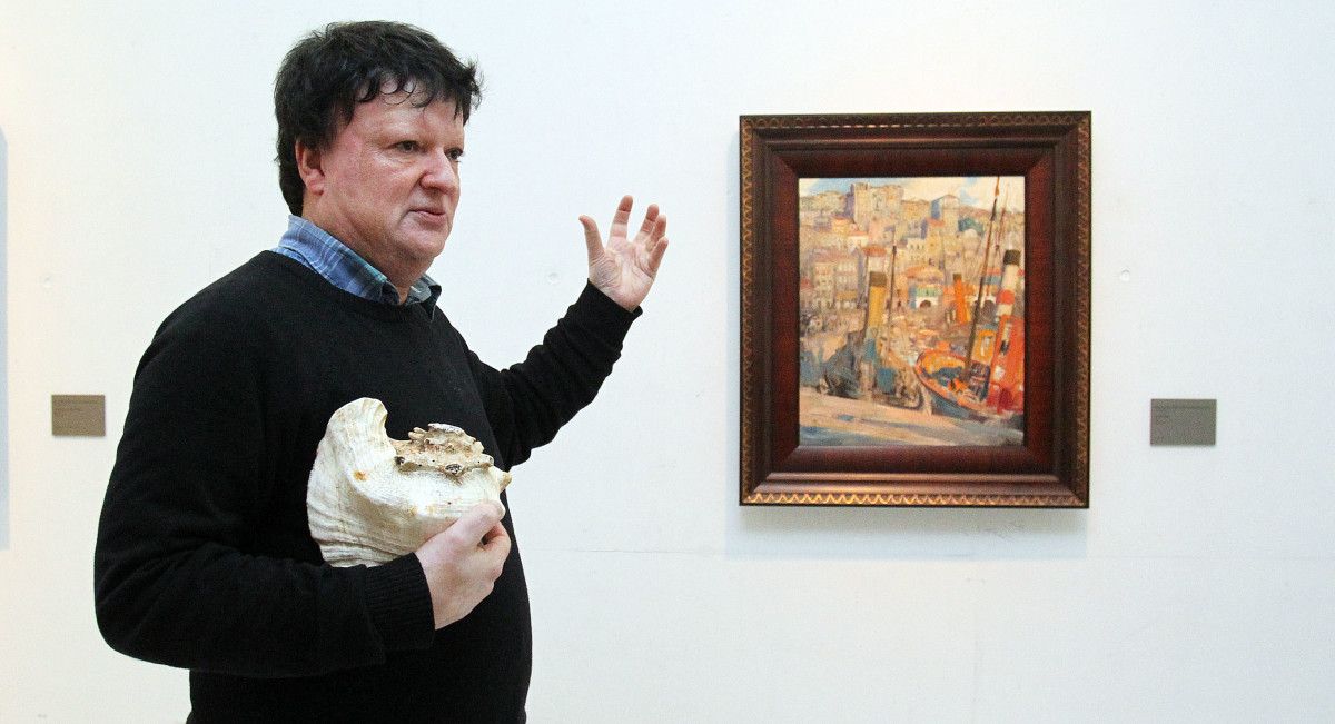 Visita cruzada en el Sexto Edificio del Museo con Sés y Xurxo Souto