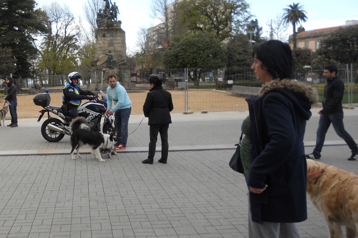 Manifestación del colectivo 'Por un parque para perros digno'