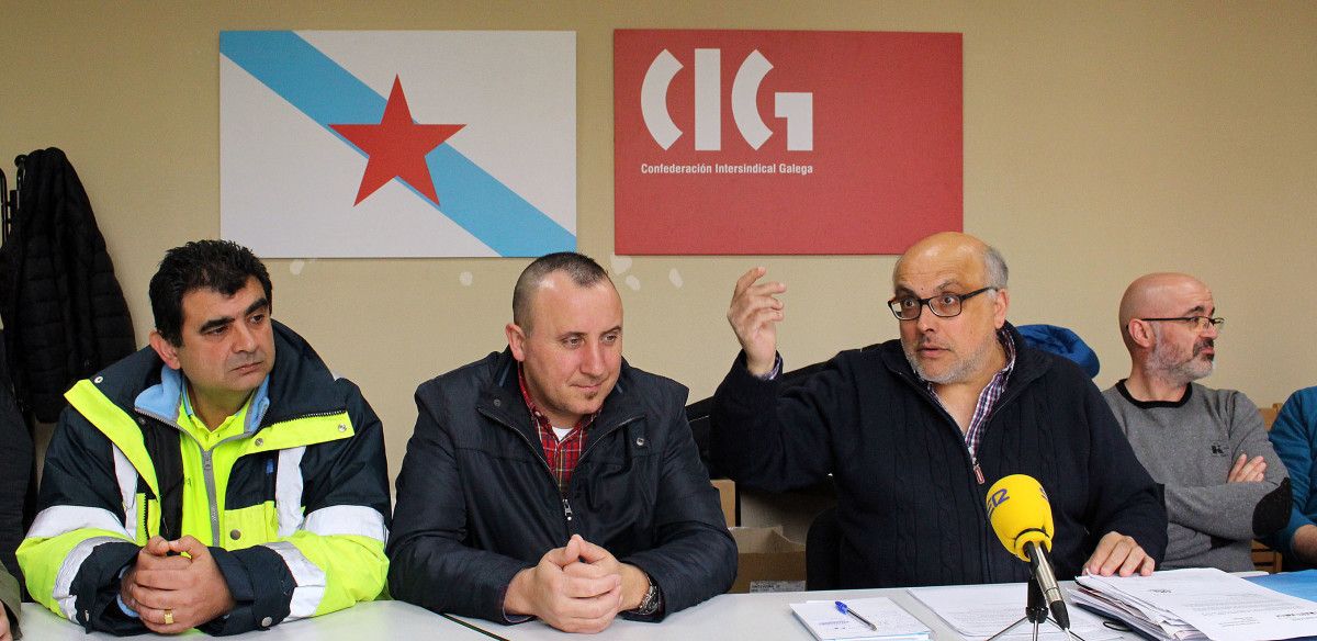 Rueda de prensa de los trabajadores del sector de ambulancias