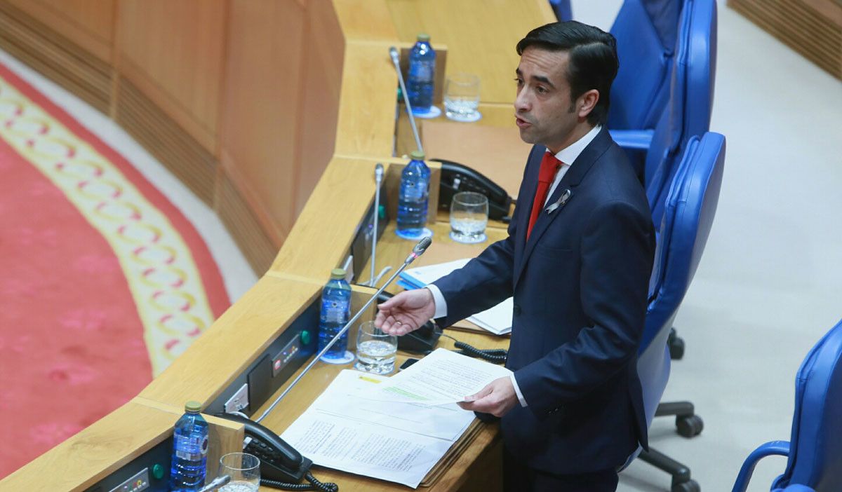 José Manuel Rey Varela, conselleiro de Política Social, en el Parlamento