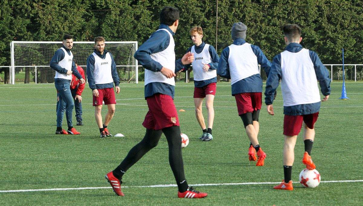 Entrenamiento del Teucro en el Municipal