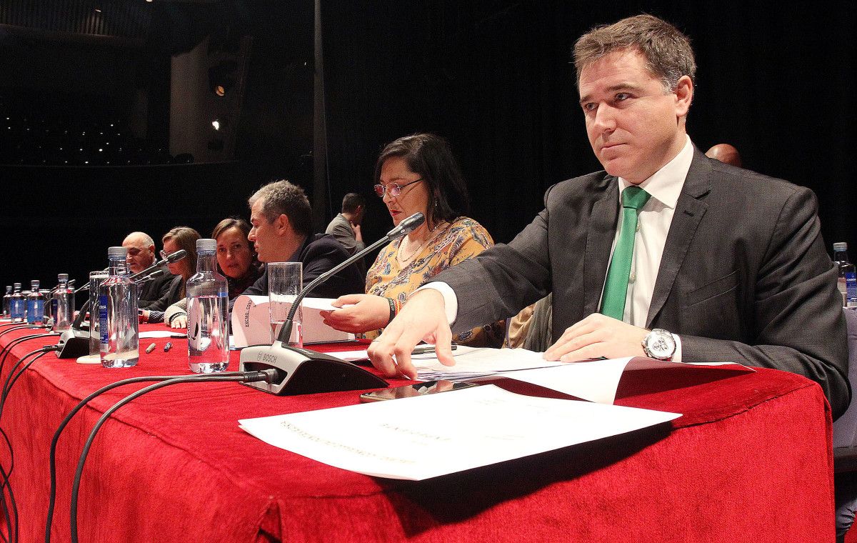 Jacobo Moreira, en el pleno municipal