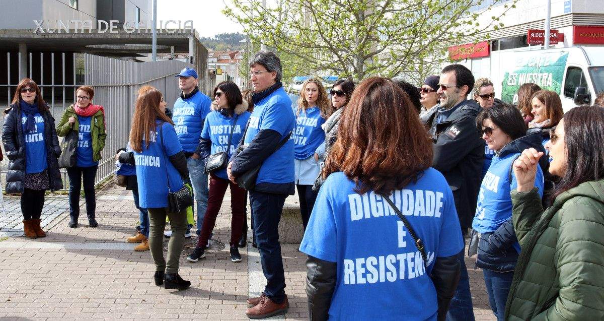 Protesta de los trabajadores de la administración de Justicia