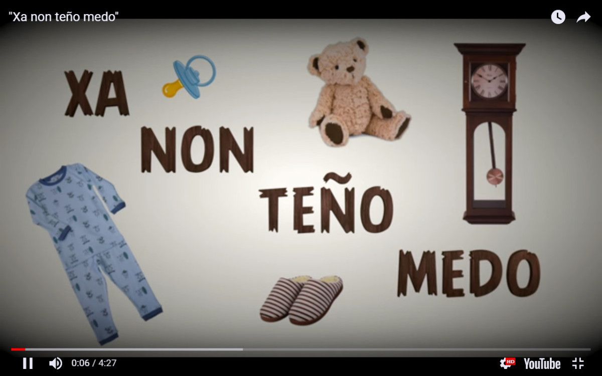Captura de pantalla del videoclip 'Xa non teño medo' Captura de pantalla del videoclip 'Xa non teño medo'