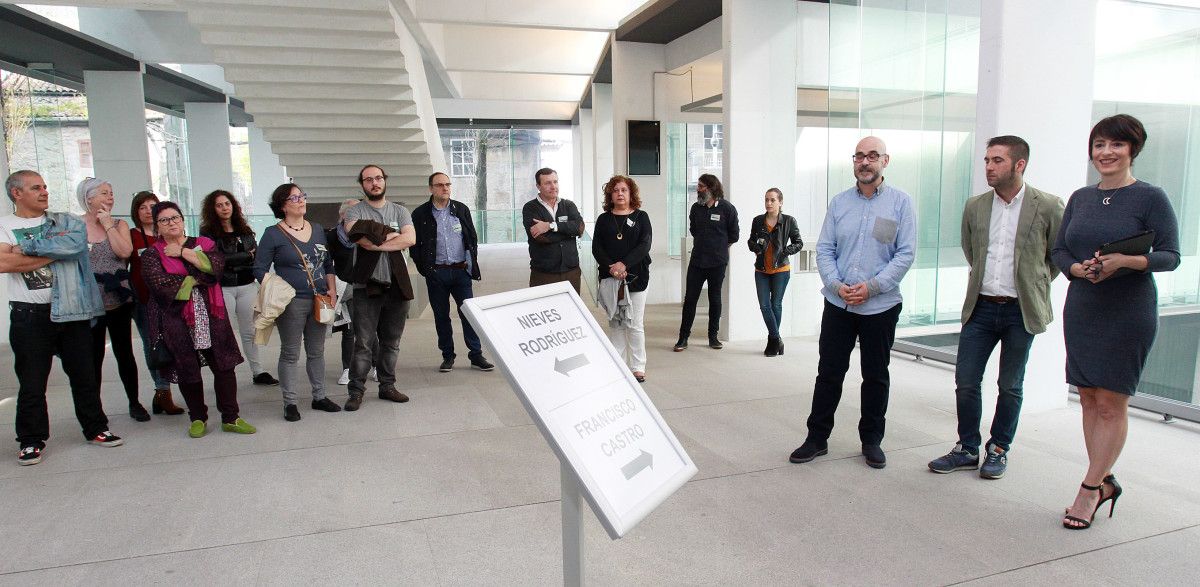 Visita cruzada no Sexto Edificio do Museo con Nieves Rodríguez e Francisco Castro
