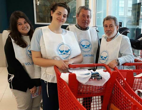 Voluntarios do Banco de Alimentos