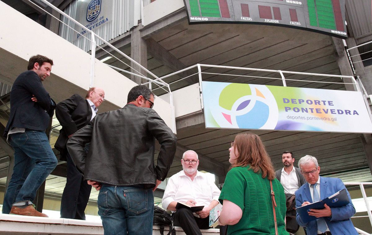 Visita dunha delegación da Federación Internacional de Balonmán polo Mundial Junior 2019