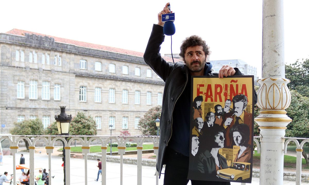Xúlio Abonjo interpreta a Moncho Charlín na serie "Fariña"