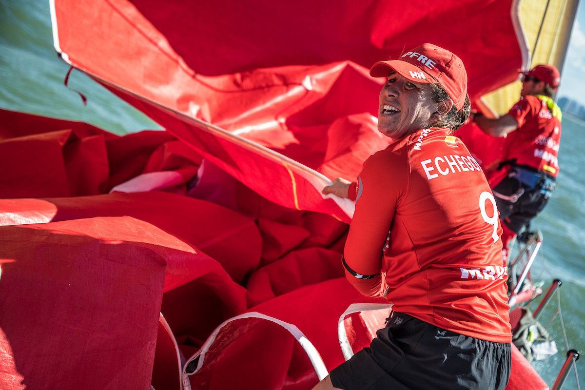 Támara Echegoyen, durante la Etapa 8 de la Volvo Ocean Race