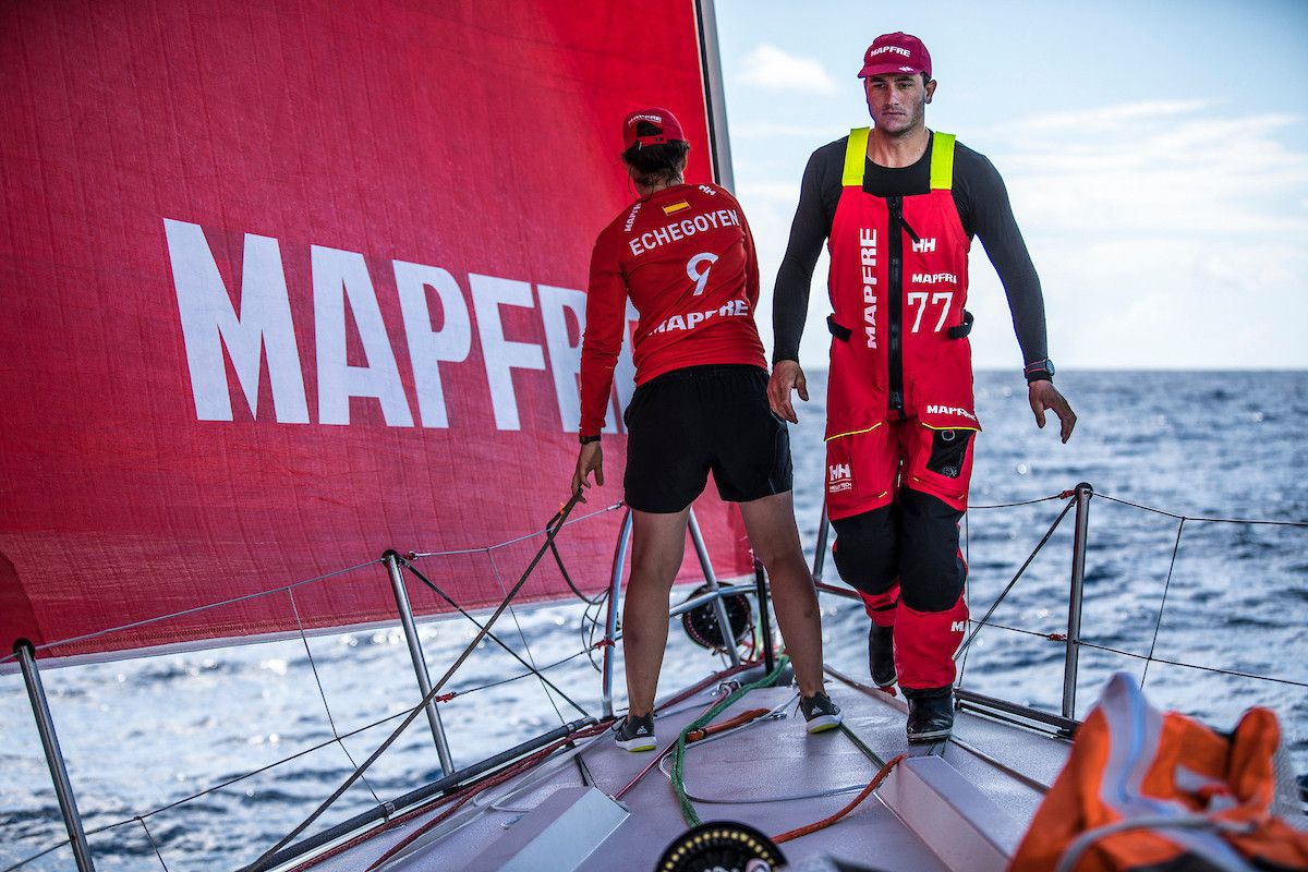 Támara Echegoyen, durante la Etapa 8 de la Volvo Ocean Race