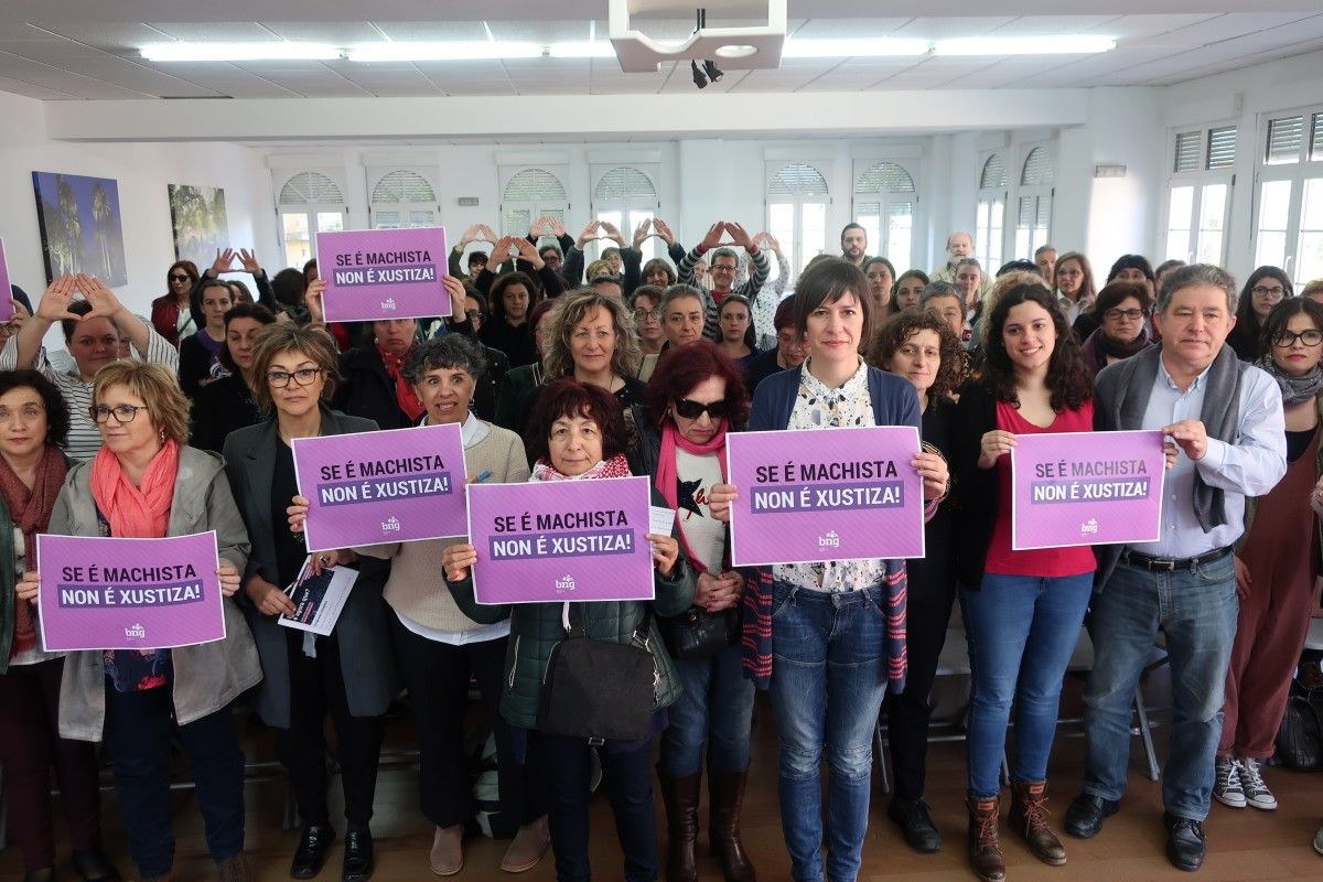 Ana Pontón nas xornadas de traballo organizadas polo BNG en Pontevedra