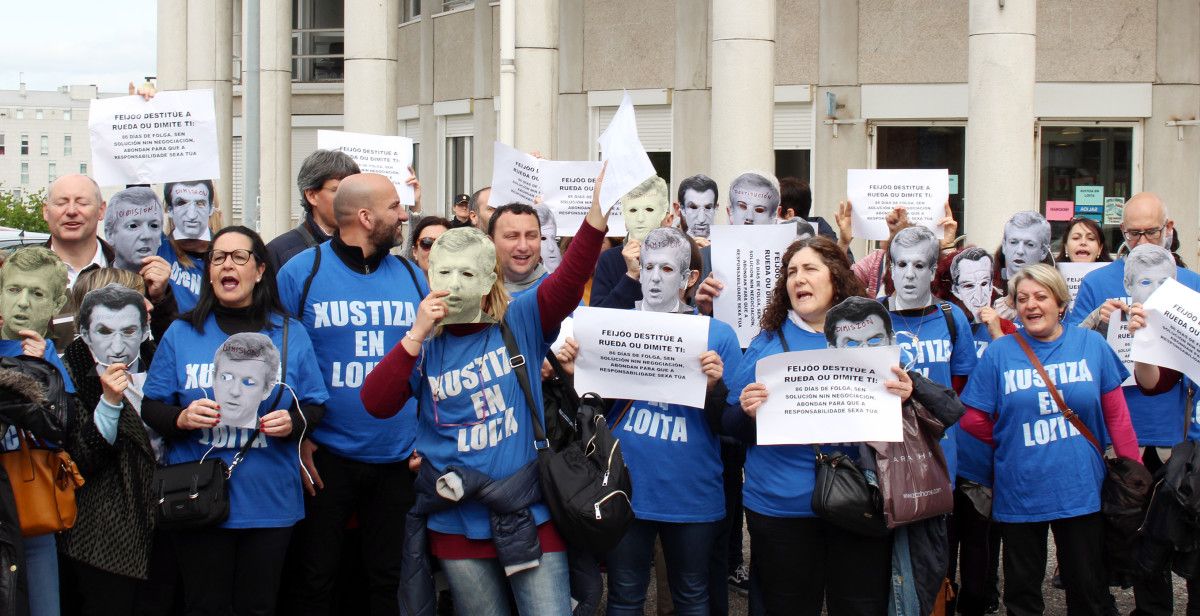 Concentración de los trabajadores de la Justicia a las puertas de los juzgados