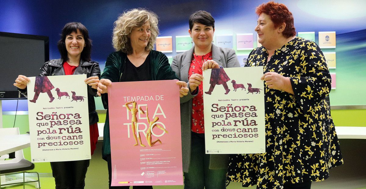 Presentación del montaje 'Señora que pasea pola rúa con dous cans preciosos', de Matrioshka Teatro