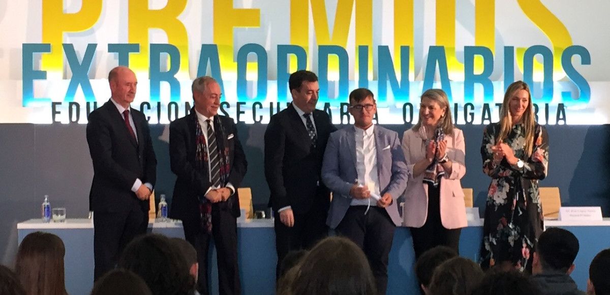 Fernando Maquieira recolle o premio extraordinario ao esforzo e superación persoal