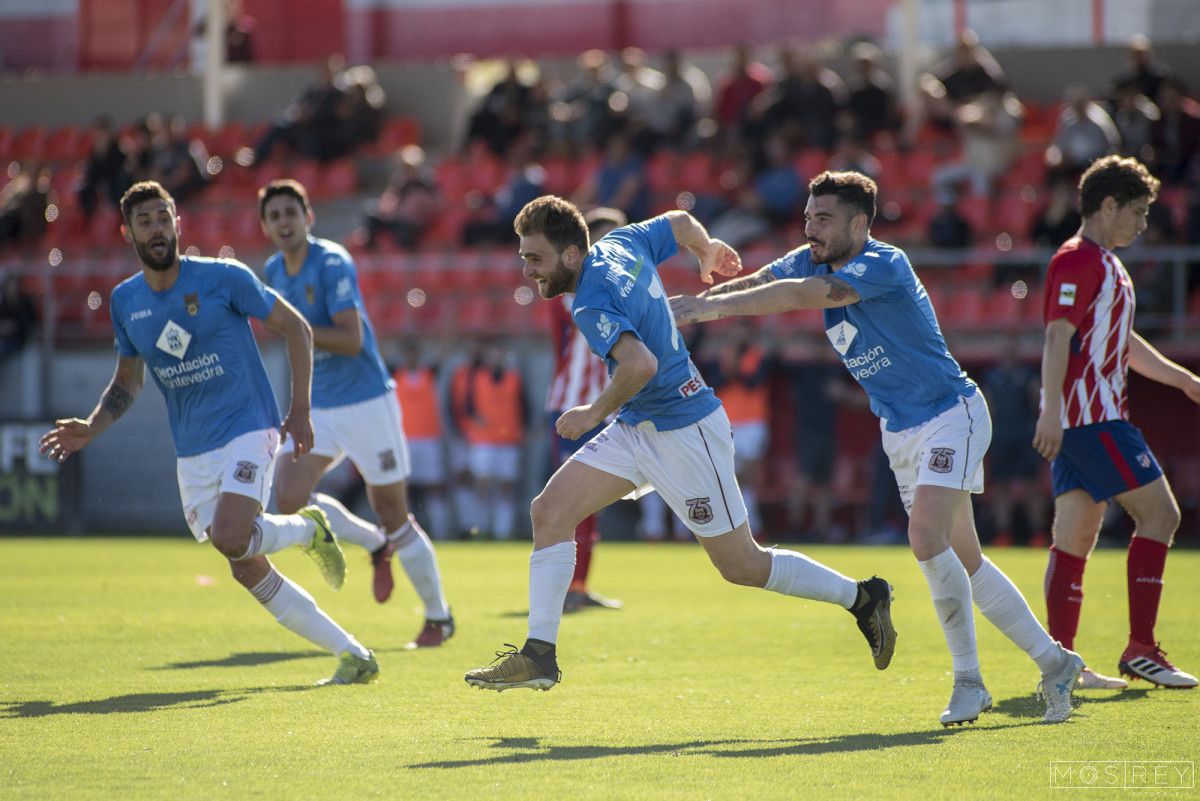 Partido entre Atlético de Madrid B e Pontevedra