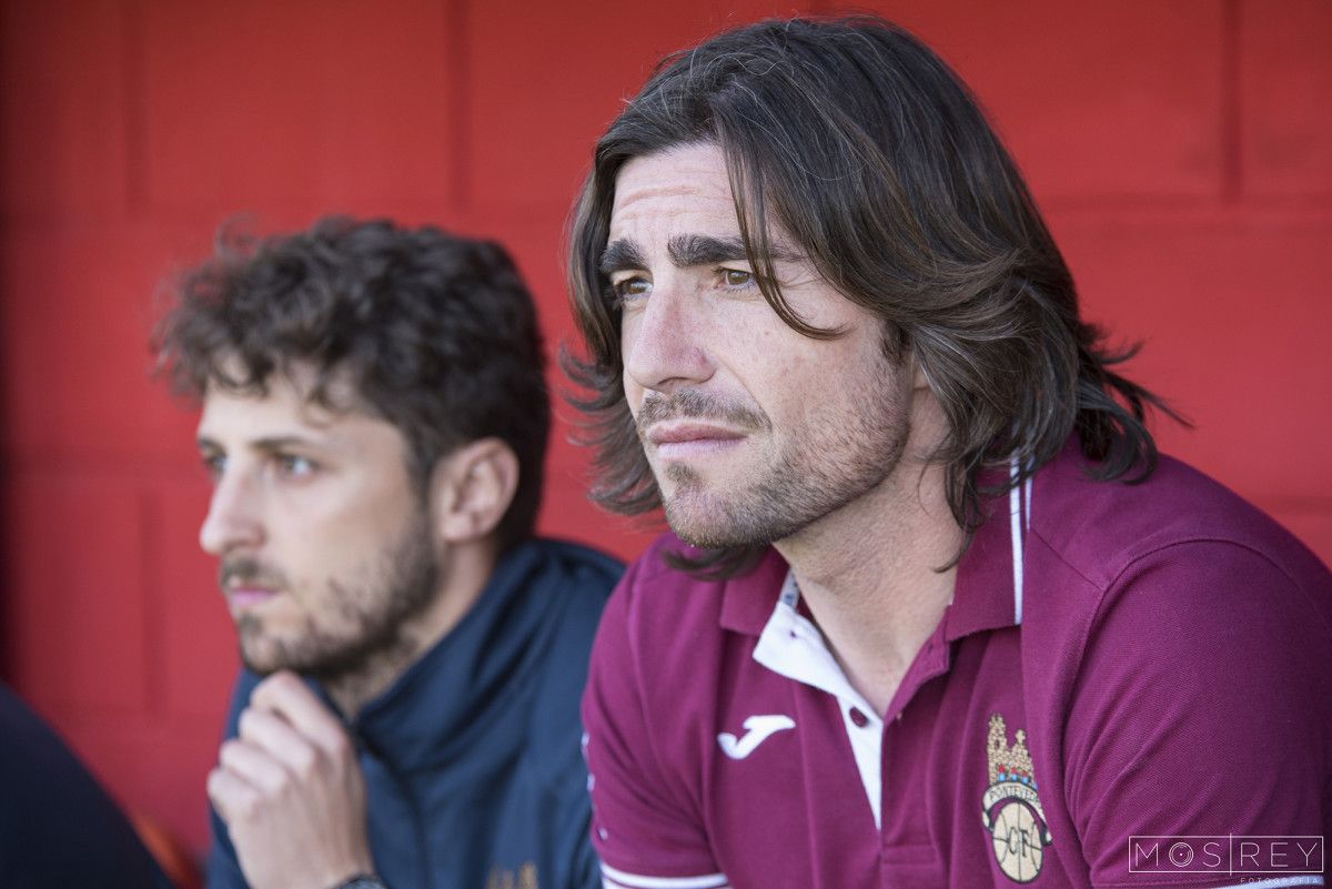 Luismi, en el último partido de liga entre Atlético de Madrid B y Pontevedra