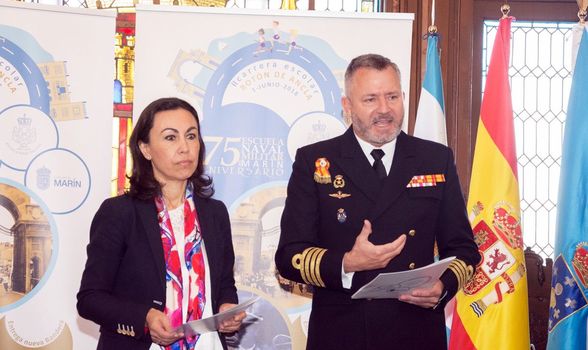 Presentación de los actos del 75 aniversario de la Escuela Naval de Marín
