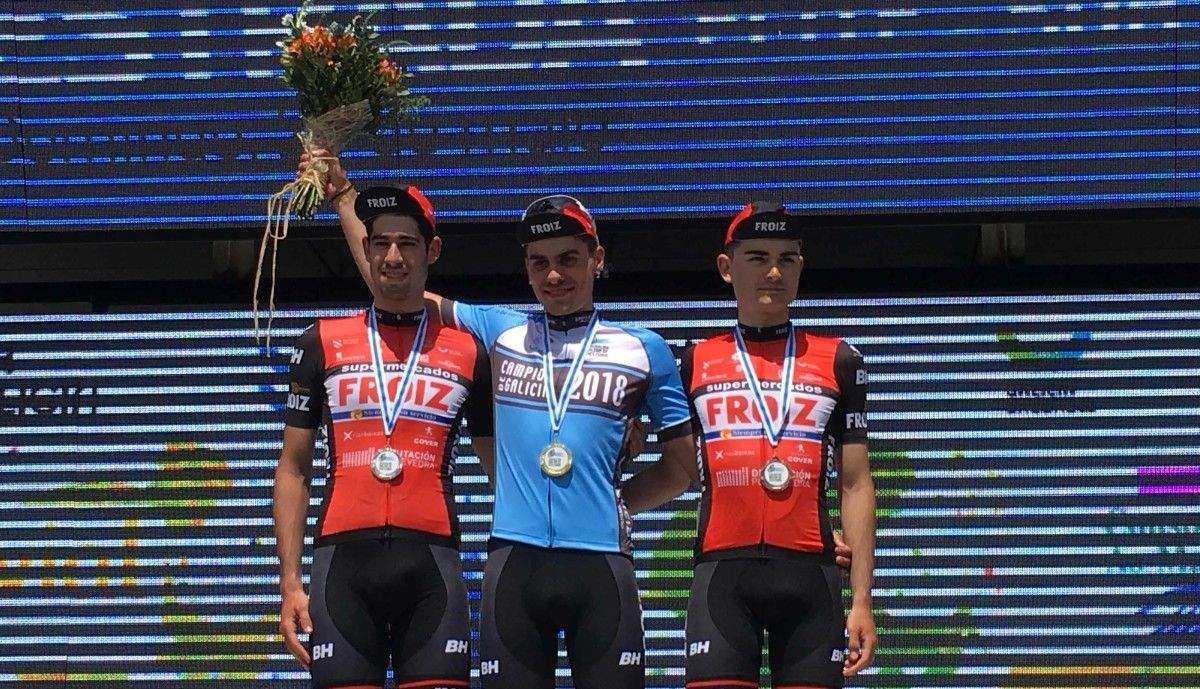 Podio Sub-23 do Campionato Galego de Ciclismo en Ruta