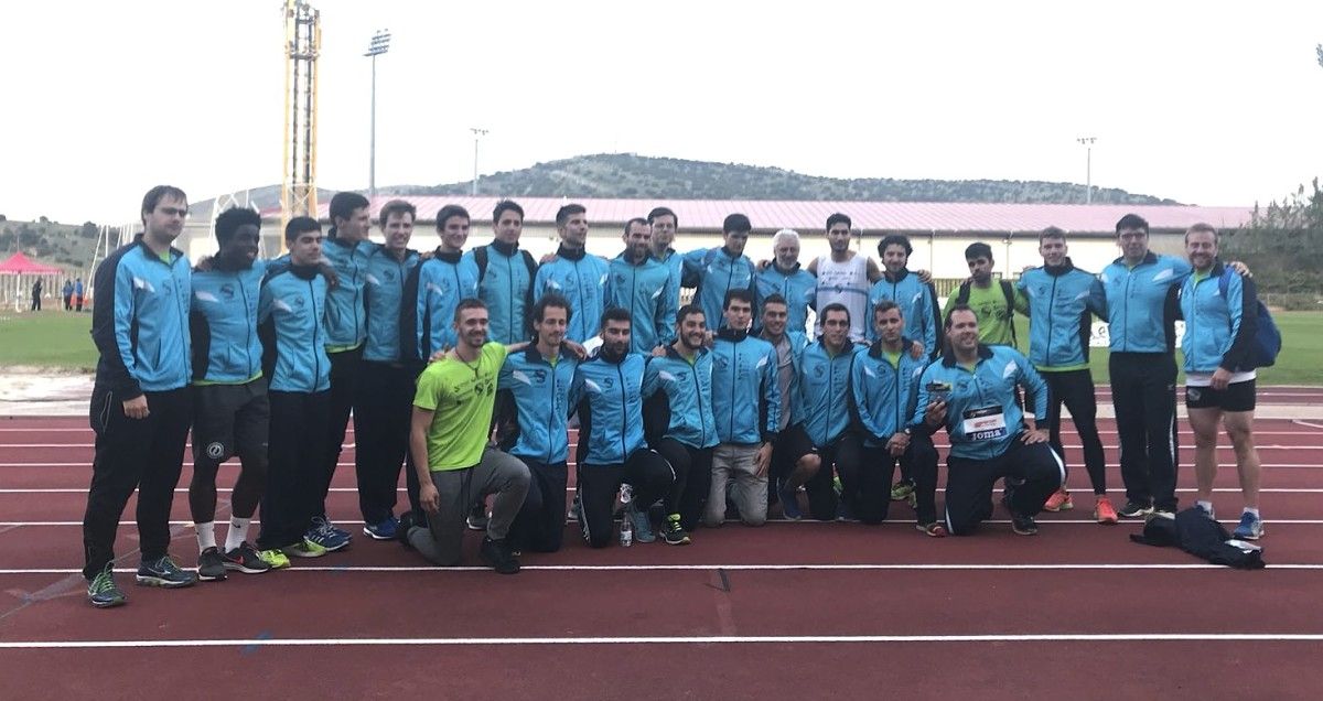 Equipo de la Gimnástica en la jornada de la División de Honor disputada en Soria